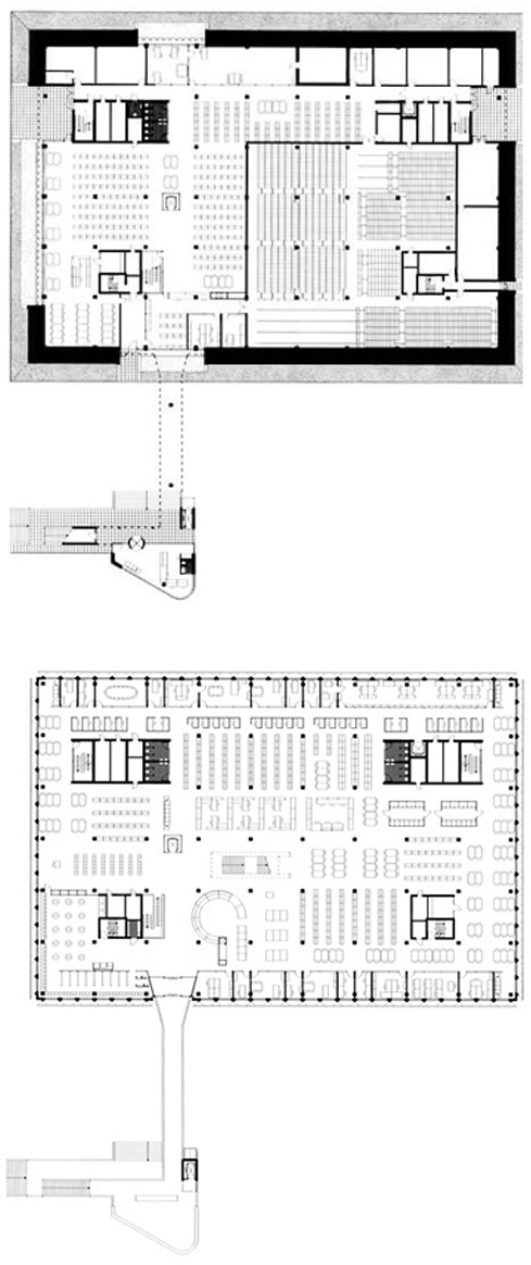 Universiteitsbibliotheek-Tilburg-interieur-Tekening-Martien-Jansen